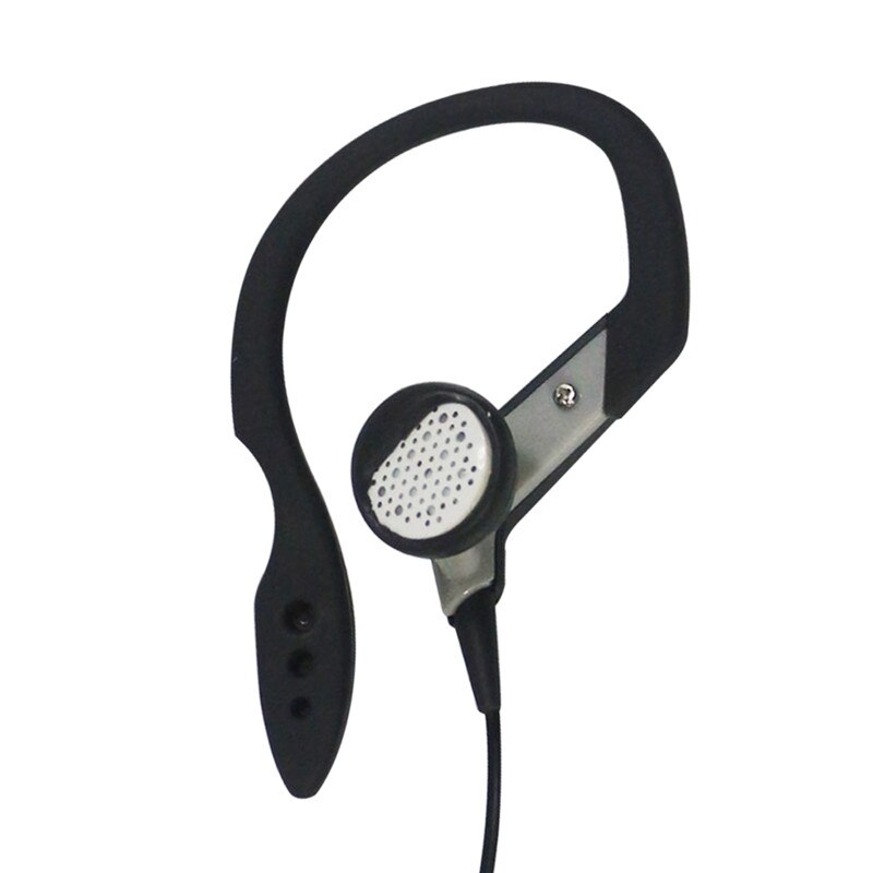 oreille crochet écouteur en plein air Fun sport casque filaire casque Fone De Ouvido pour iPhone Samsung Xiaomi téléphone portable: Black