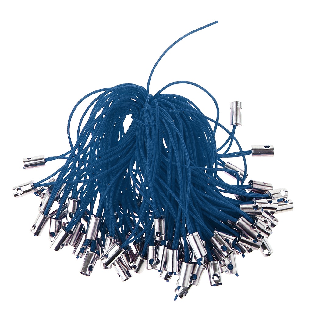 100pcs Mobile Cell Phone Dangle Lanyard Strap String Thread Cords Wire 50mm for Keychain Keyring Phone Card Badge Holder