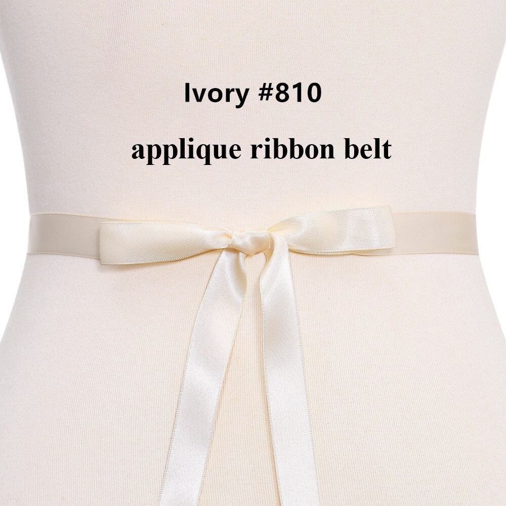 (1Pc) Strass Bruids Riem Bruiloft Met Kristal Diamant Trouwjurk Accessoires Riem Sash Voor Trouwjurk Wdd: ivory