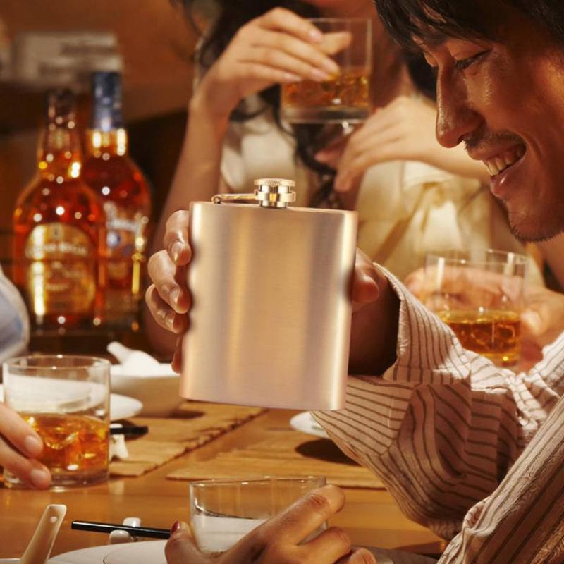 Stainless Steel Liquor Flask Portable Wine Alcohol Whiskey 1-10oz