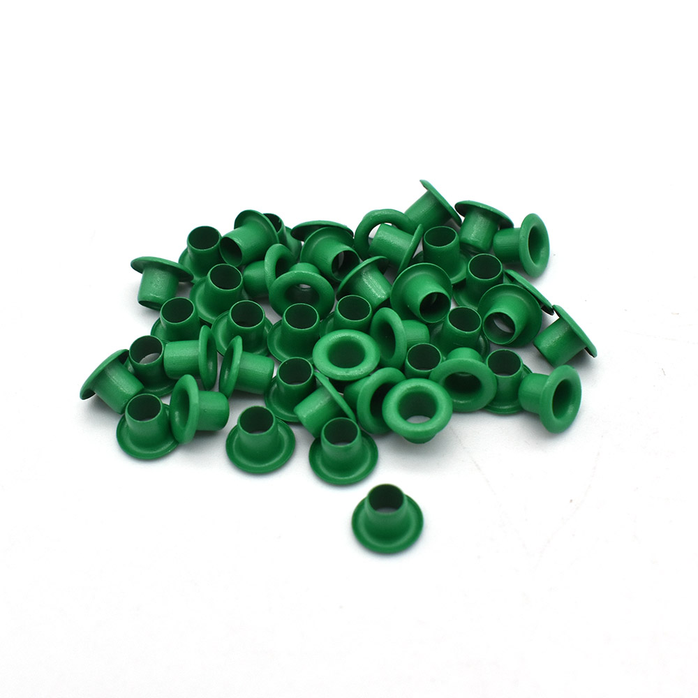 3mm Tiny Eyelet in 7 color Brass Eyelets Grommets Metal eyelet For DIY Clothing Scrapbooking Craft Projects 100pcs: Green