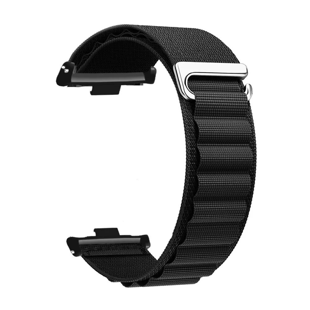 Correa de nailon para reloj inteligente Xiaomi Mi Band 9 Pro/8 Pro, pulsera deportiva para Redmi Watch 5 4, accesorios: XXXL / Black Yellow