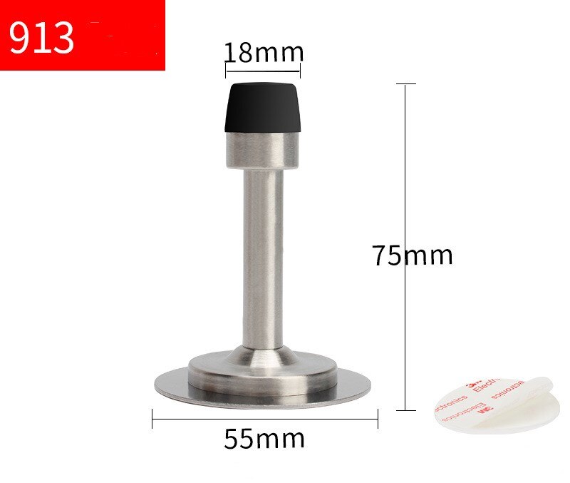 Door buffer, magnetic door buffer, stainless steel bracket, noise free floor door buffer, door protection function: Blue