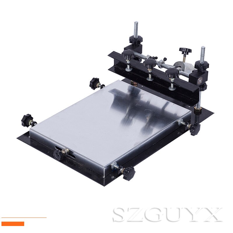 Manual silk screen Taiwan SMT manual stamping station solder paste screen printing machine screen printing machine trumpet