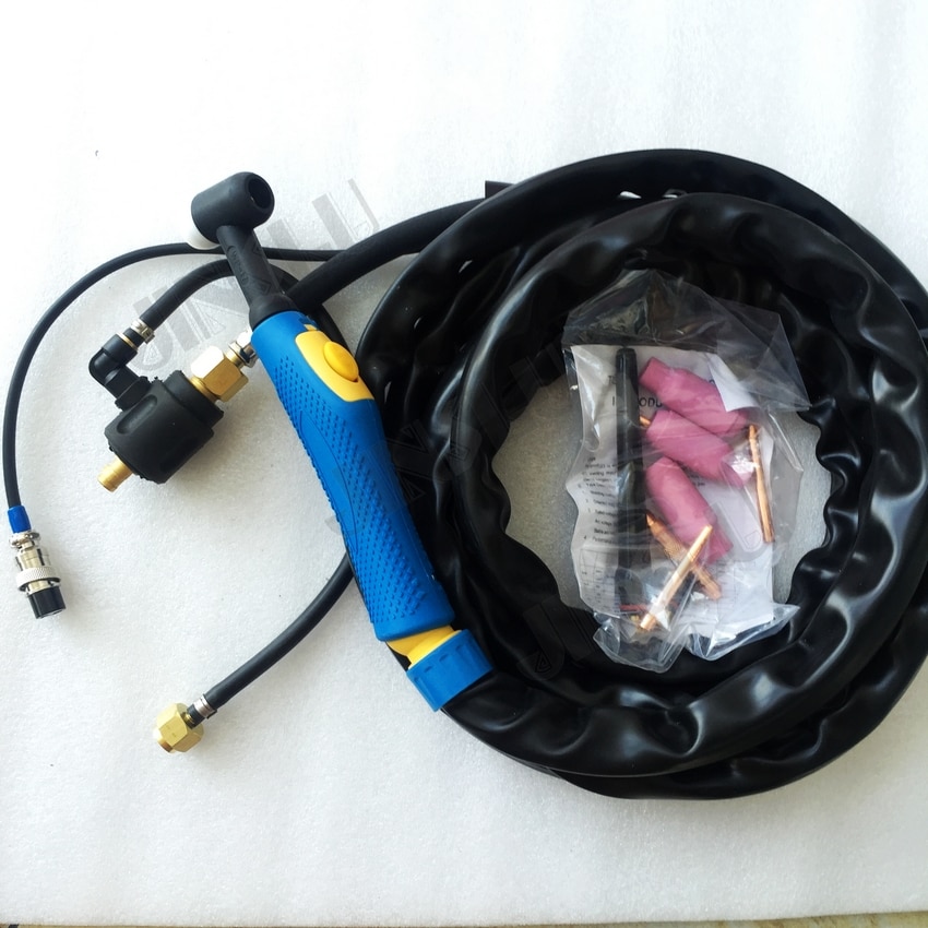 WP17 WP-17 Air Cooled Argon Tig Welding Torch 4M Gas And Cable Seperated