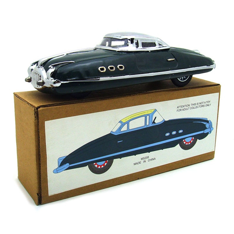 1PC Clockwork Car Toy Tinplate Tin Childhood Winder Cars Vintage Handmade Crafts Collection Figure Metal Wind Up Toys Model