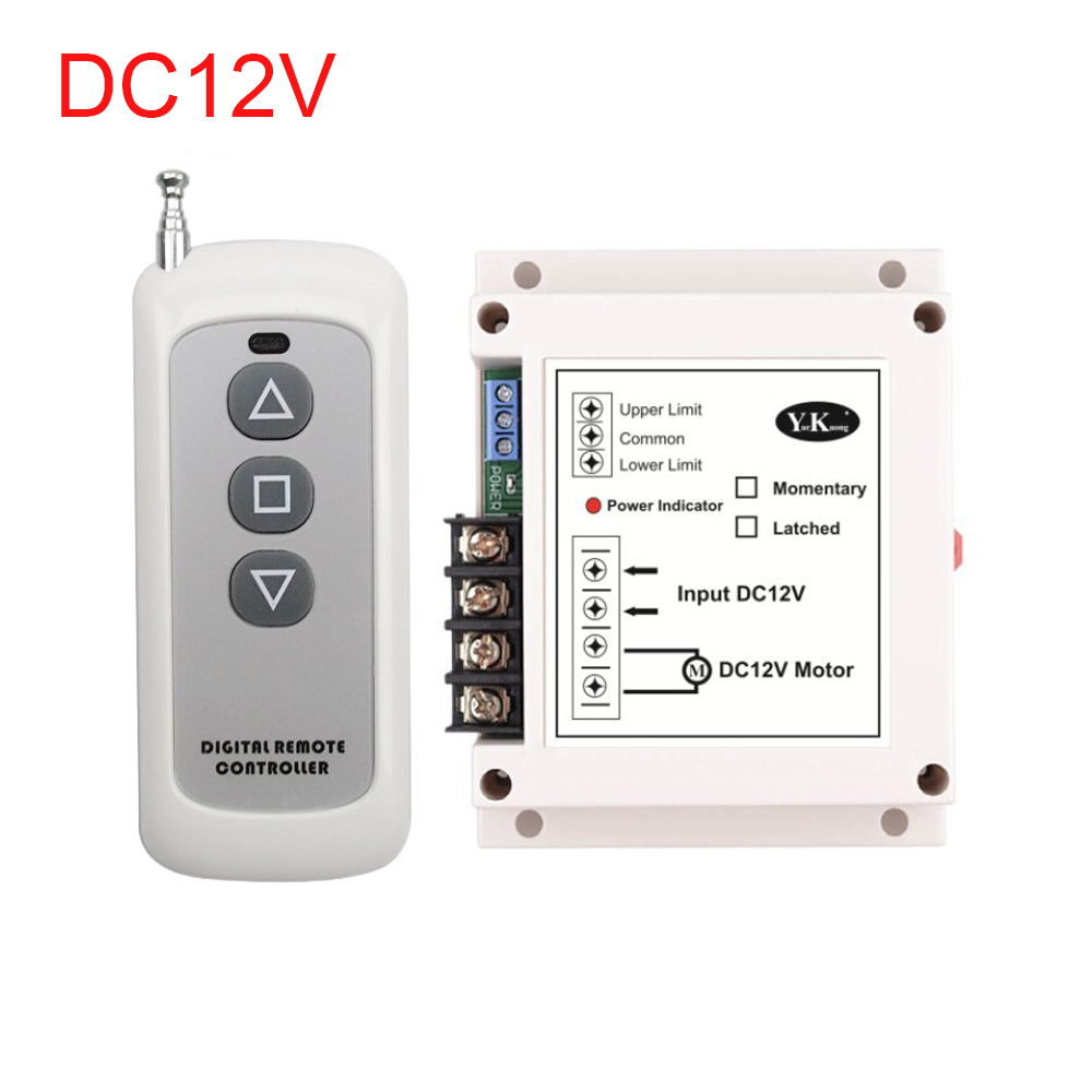 DC12V/24V 40A 400W High Power Motor Controller Motor Wireless Remote Control Forward And Reverse Switch For Roller Shutter Door