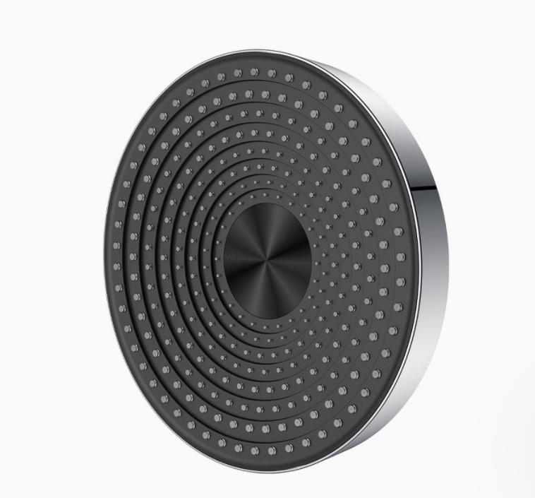 12 Inch Grote Regendouchekop Abs Plastic Douchekop Met Ronde Bovenkant Douchekop Over-Hoofd Douchekruit Geborsteld Goud Chroom En Zwart Gunmetal: WHITE