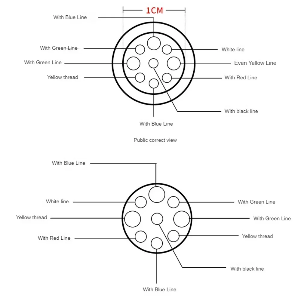 Cable de extensión de Motor de 9 pines para bicicleta eléctrica, para motores de cubo de rueda delantera y trasera Bafang, línea de modificación de Motor, línea de extensión impermeable