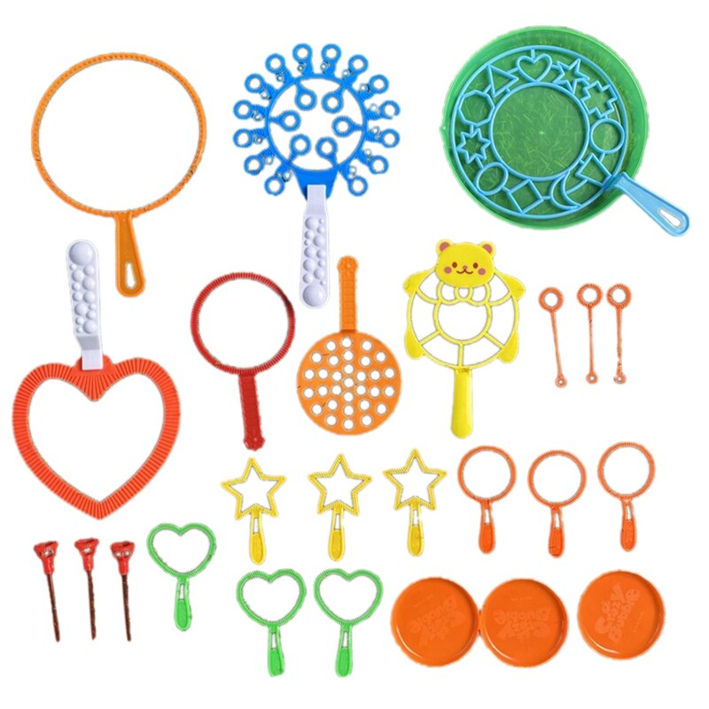 26Pcs Bubble Wand Set Bubble Stick Bubble Maker Toy Outdoor Activity Funny Toys: Default Title