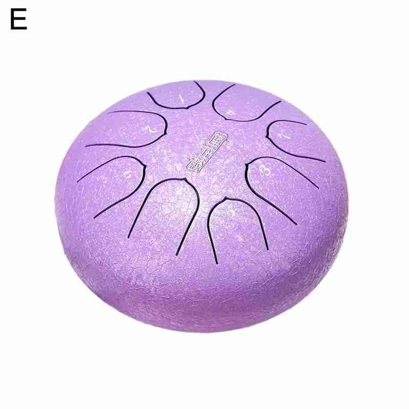 6 Inch Relaxing Music Drum Steel Tongue Drum Instrument Percussion Instrument Accessories Hand Pan Relaxing Music Drum: E