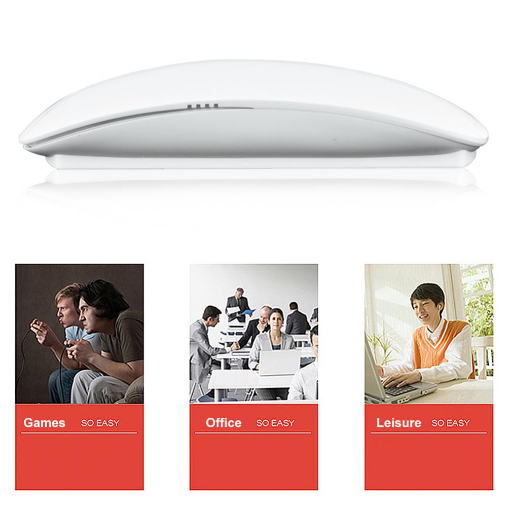 Mouse óptico ultra fino, bluetooth, sem fio, sensível ao toque, ergonômico, com 1200 dpi, para ipad, apple, macbook