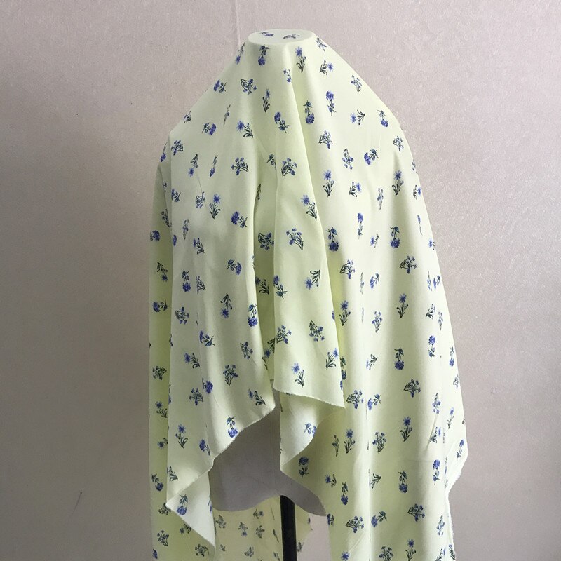 Un metro de densificed velvet Chiffon tissu pequeña tela con estampado floral dress clothing material