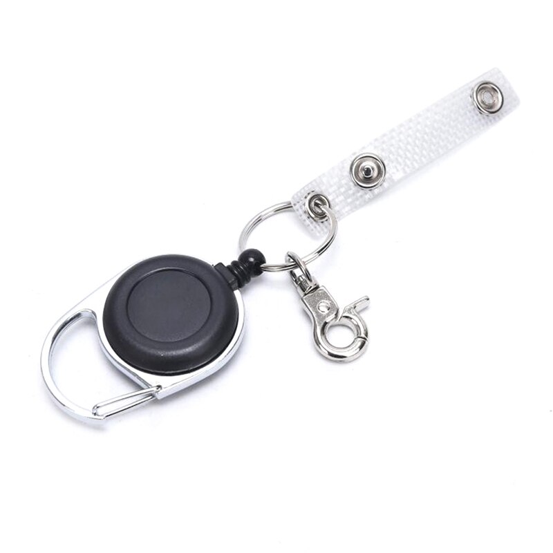 20Styles Key Ring Clip Retractable Pull Key Ring Chain Reel Extendable Belt Reel ID Lanyard Name Tag Card Badge Holder: 14