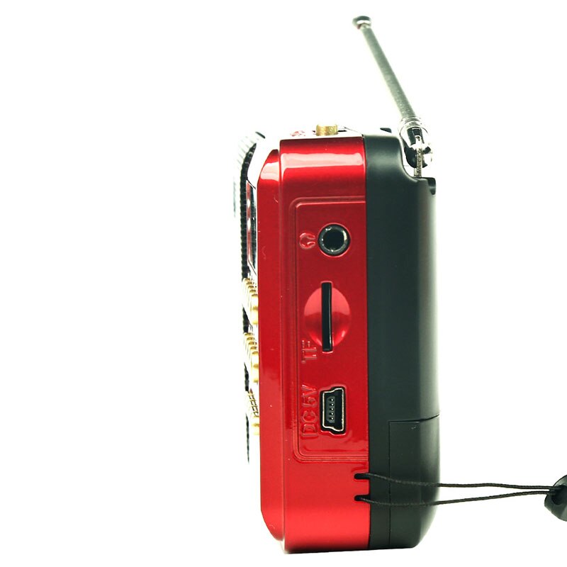 Mini Draagbare Radio Handheld Digitale Fm Usb Tf MP3 Player Speaker Oplaadbare