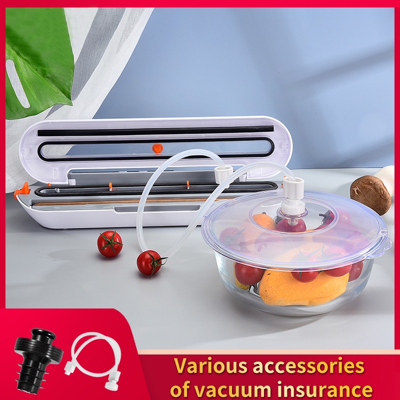 Beste Elektrische Vacuüm Sealer Machine Automatische Voedsel Vacuüm Met 10Pcs Voedsel Saver Zakken Huishoudelijke Verpakking Machine