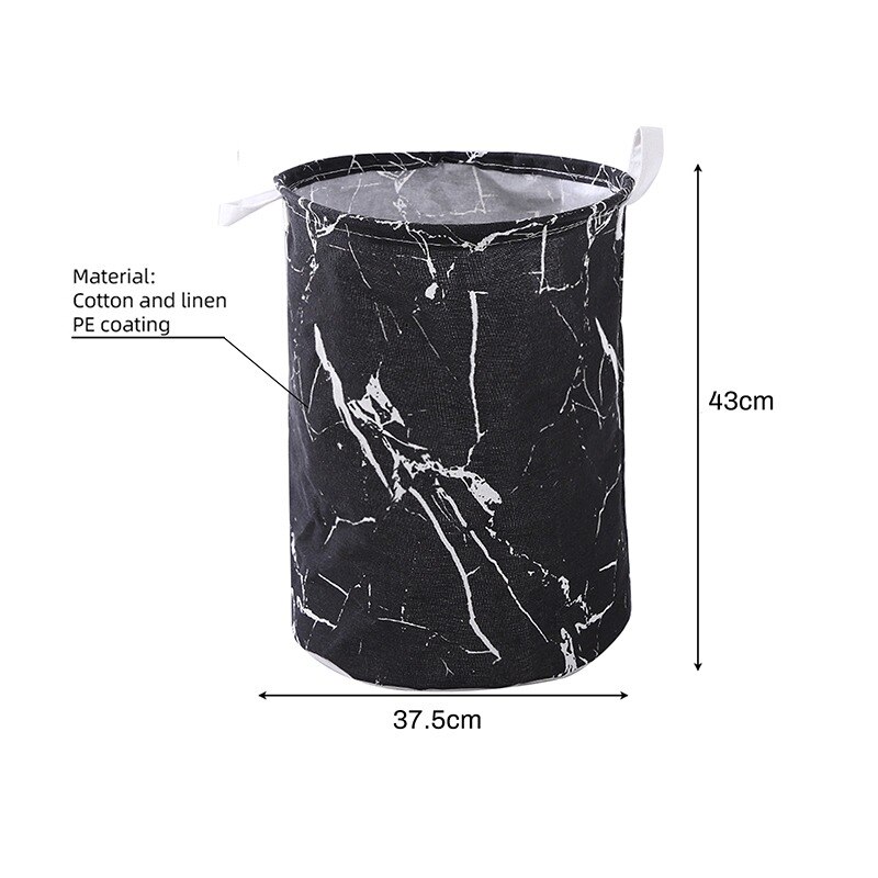 Organisator Canvas Wasmand Waterdichte Grote Capaciteit Wasmand Vuile Kleren Opslag Mand Speelgoed Thuis Opslag Bin 45x35: 13