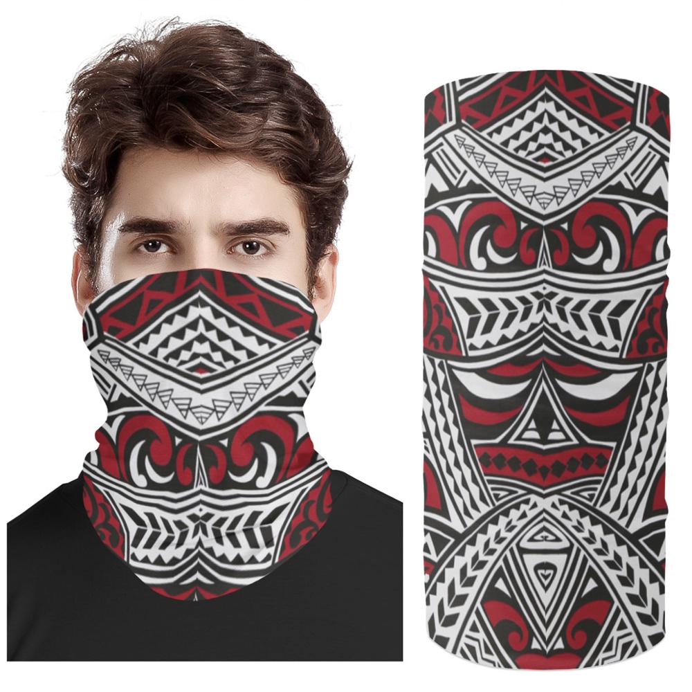 MOQ 1 Print Demand Pattern Polynesian Samoa Style Scarf UV Protection Magic Face Cover Scarf Dust Wind Bandana Balaclava: tj08z28