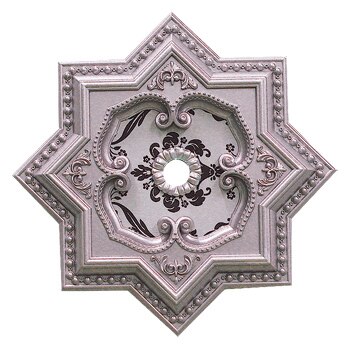 Decogold 60 * 60 cm star Palace ceiling accessory silver decorative ceiling