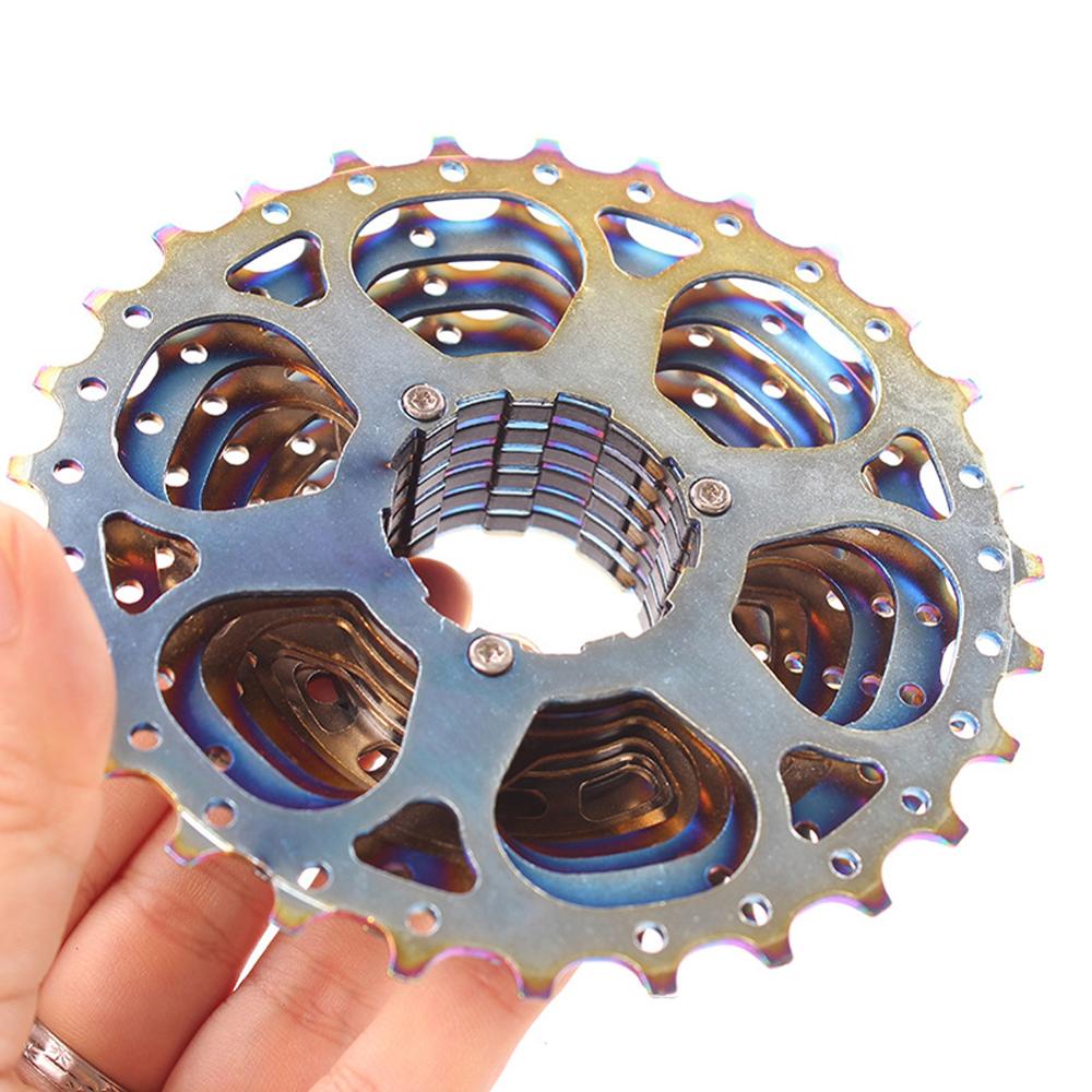 9/10 Speed Bike Freewheel Rainbow Ultralight Freewheel 11-28T Road Bike Cassette Flywheel Bicycles Kit Bike Accessories