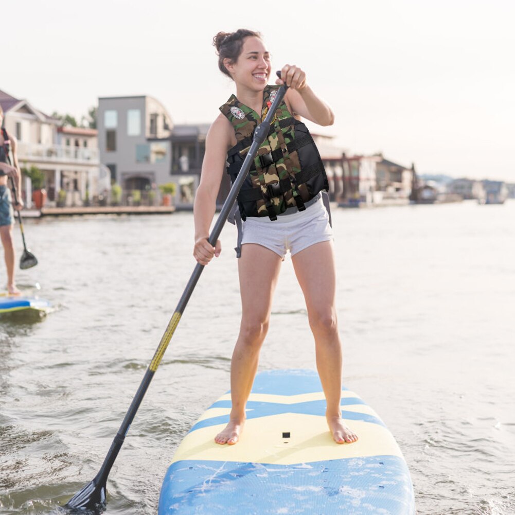 Outdoor Zwemvest Camouflage Drifting Reddingsvest Reflecterende Zwemvest Voor Kajakken Vissen Zeilen Floatation Leven Veiligheid