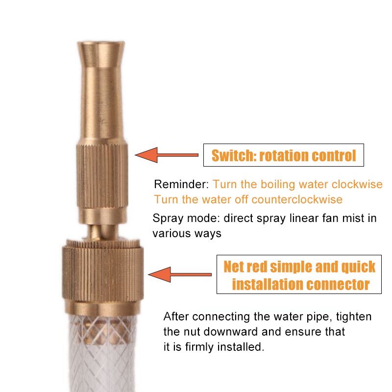 Sprinkler System Tools Adjustable Sprinkler Garden Hose Spray Nozzle Spray Sprinkler High Pressure Direct Spray Garden Hose