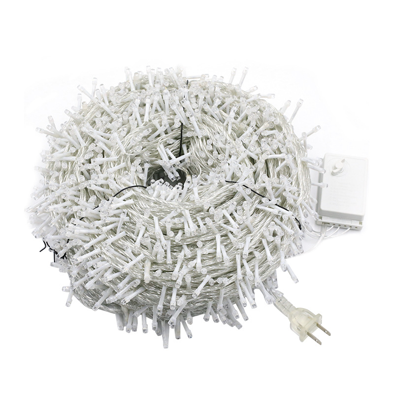 Rgb Led Verlichting Strings 10M 110V 220V 8 Modi Waterdichte IP65 Kerst Garland Fairy Lights Outdoor Indoor Decoratie