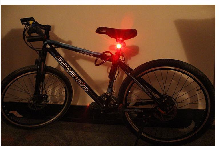 Led Waterdichte Fiets Fiets Voor Achter Staart Helm Rood Flash Lichten Veiligheidswaarschuwing Lamp Fietsen Veiligheidswaarschuwing Licht