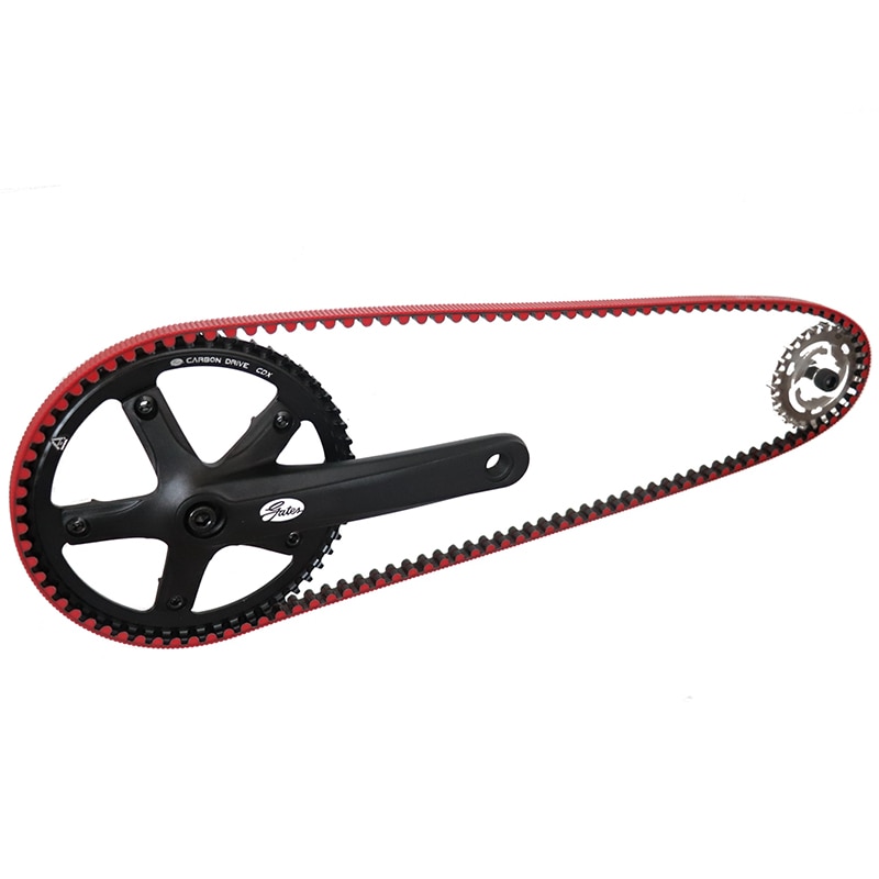 USA Gates Bicycle Sprockets Carbon Fiber Timing Belts Pulley Rubber V-belt CDX CDN Bike Drive Belt 11MM Center Track