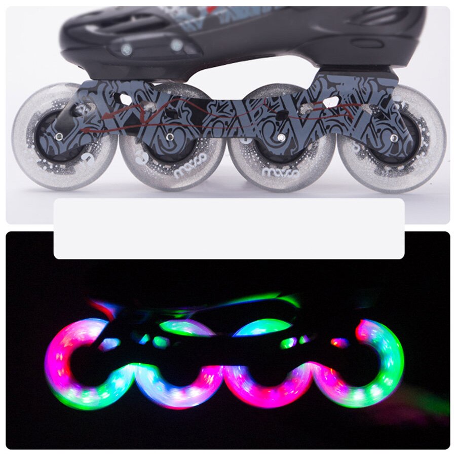 Ruedas de patín en línea con iluminación Micro LED, llantas de patinaje resistentes 85A Slalom deslizantes 68 70 72 76 80mm para Patines SEBA Powerslide