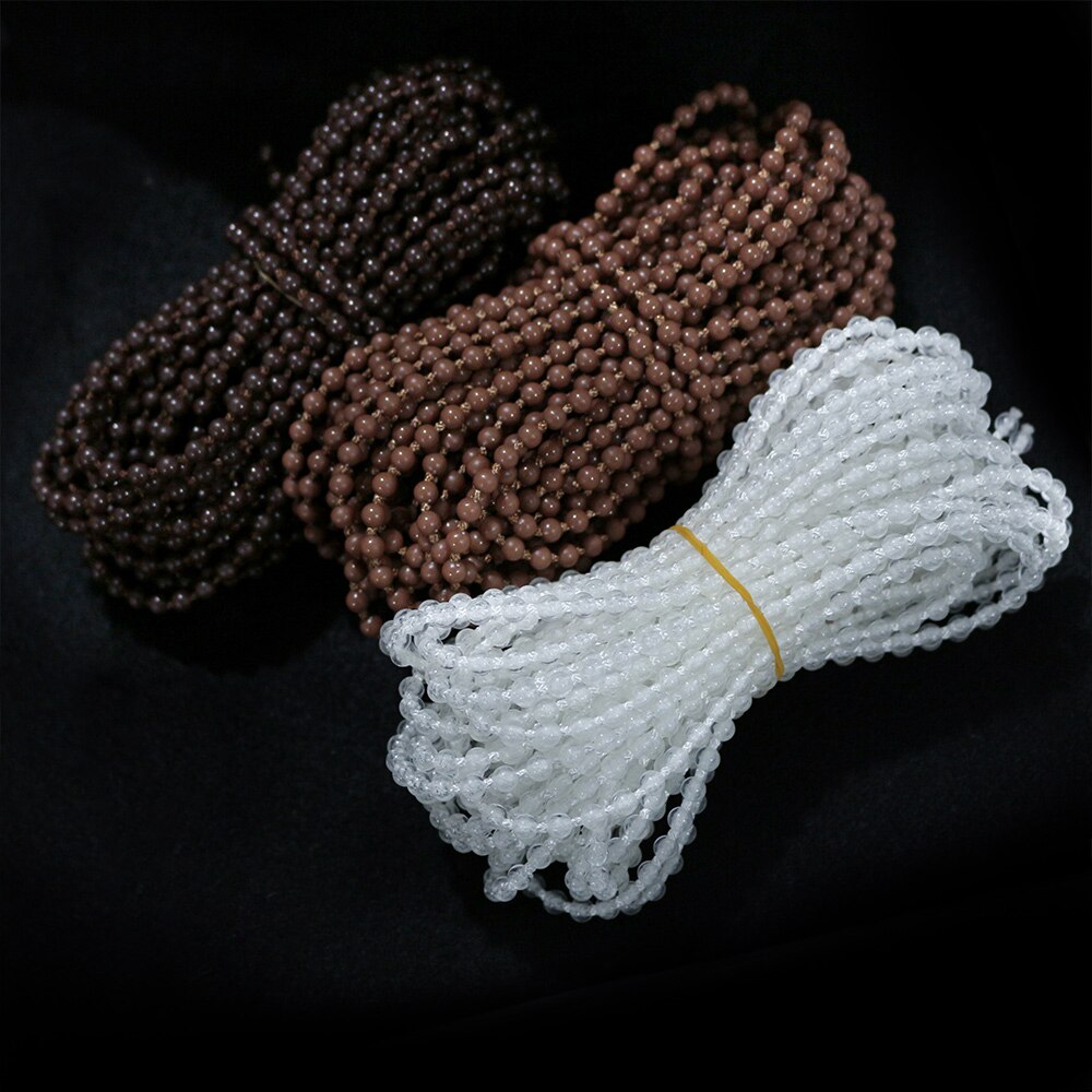 10 yards rullegardin og romersk skygge perlesnor med kjede i plast rullegardinkjede reparasjon, rullegardinperletau, blindperler