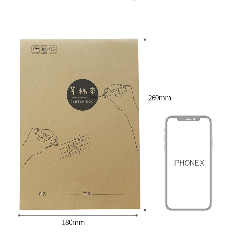 40 Pages Blank Page Notebook Sketchbook Notebook for Sketching Drawing Note Painting school supplies: A-style