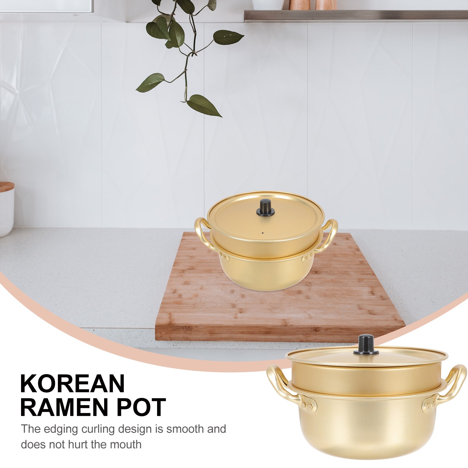 Ensemble de marmites chauffantes pour Ramen coréen, 1 ensemble, ustensiles de cuisine pour l&#39;extérieur