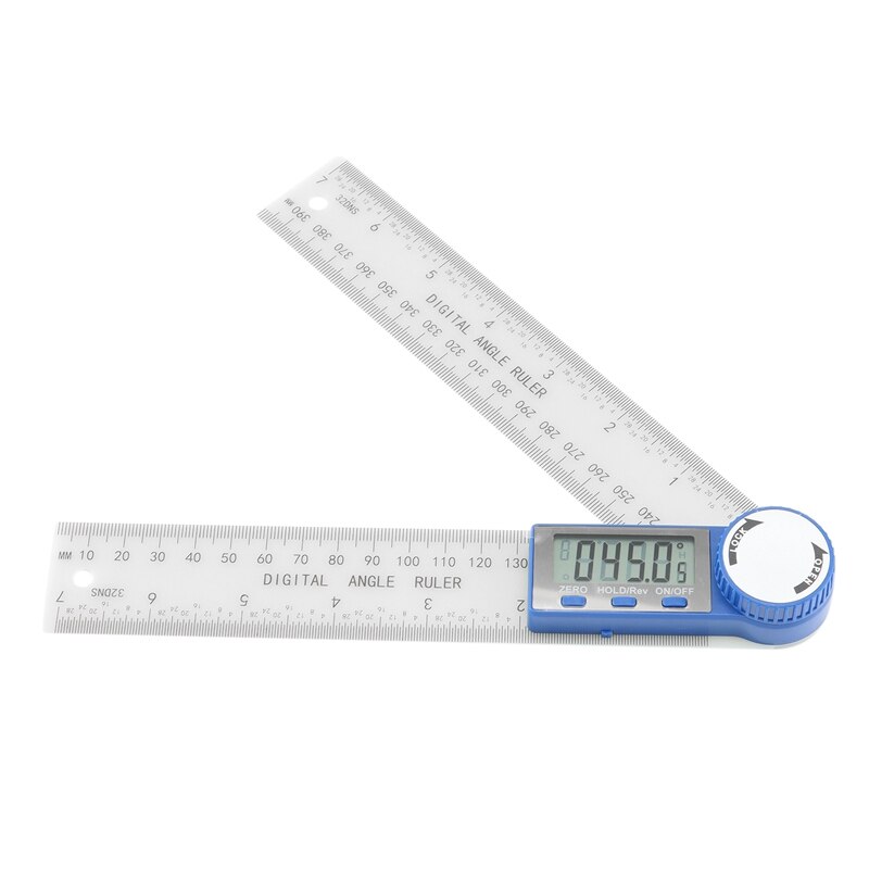 Hoek Finder-Digitale Gradenboog Hoek Gauge, 2-In-1 Hoek Meting Tool ,360 Graden Inch Metrische Schaal Heersers