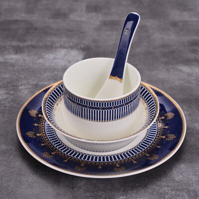 Home Tableware Sets Of High-end Custom Hotel Supplies Ceramic Dishes Set