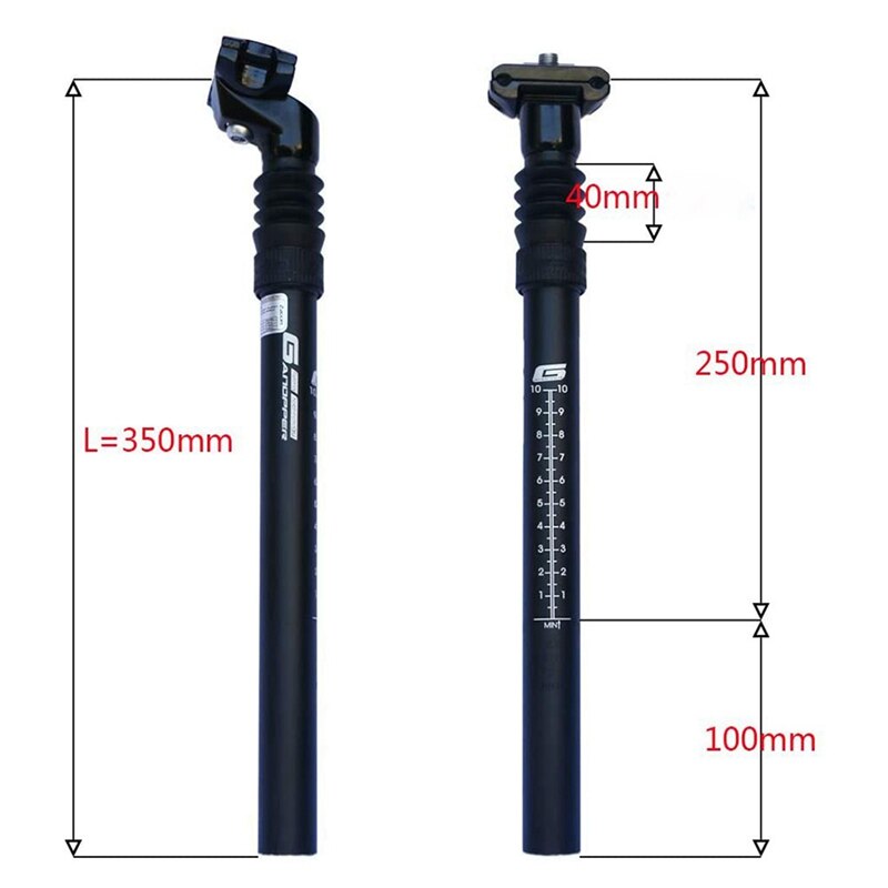 GANOPPER Suspension Bicycle Seatpost Damping MTB Road Bike Seat Post Shock Absorber Saddle Tube