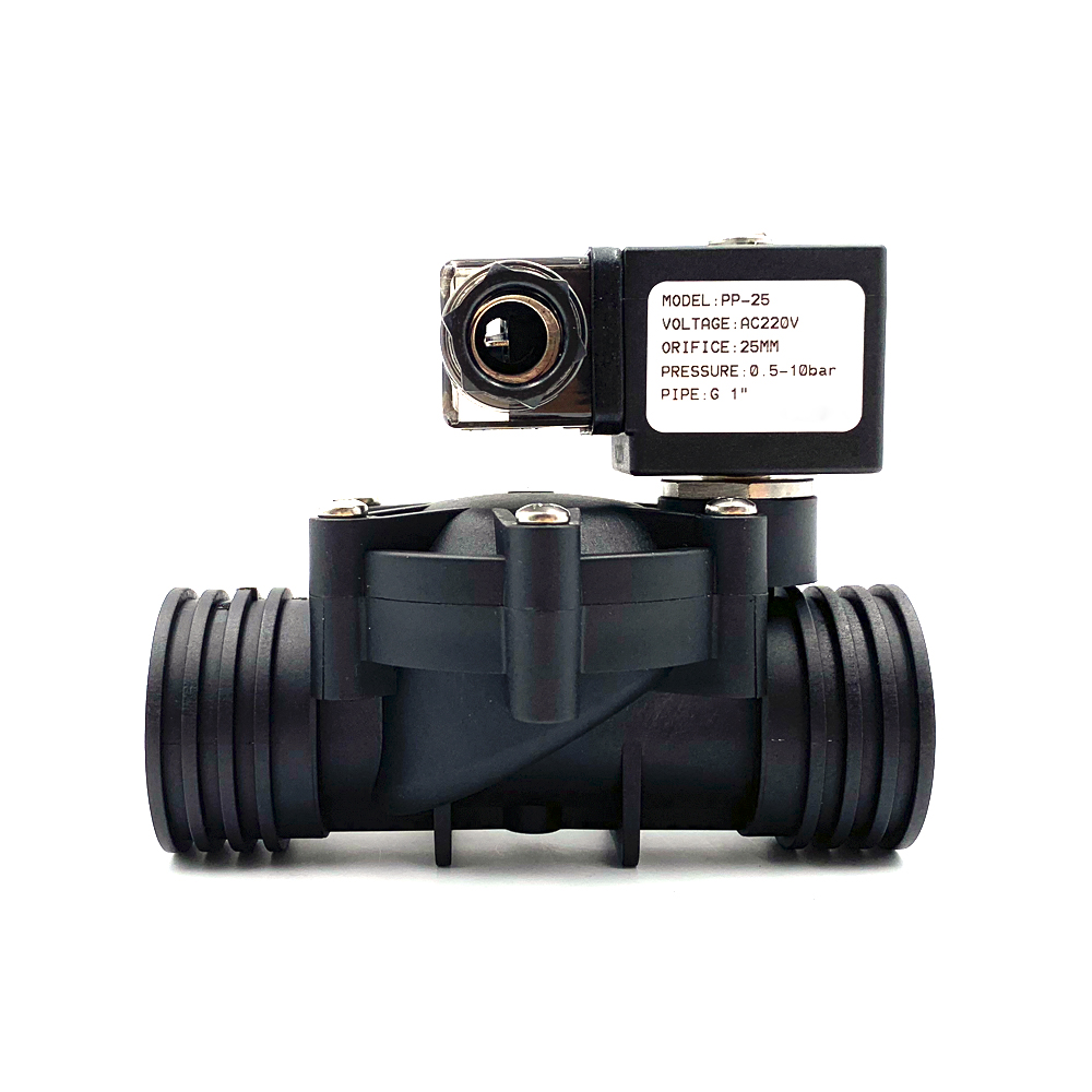 valve,solenoid valve,plastic valve 1/2" 3/4 1 inch Orifice 15/20/25mm normal closed water valve,10bar 220V Pilot operated
