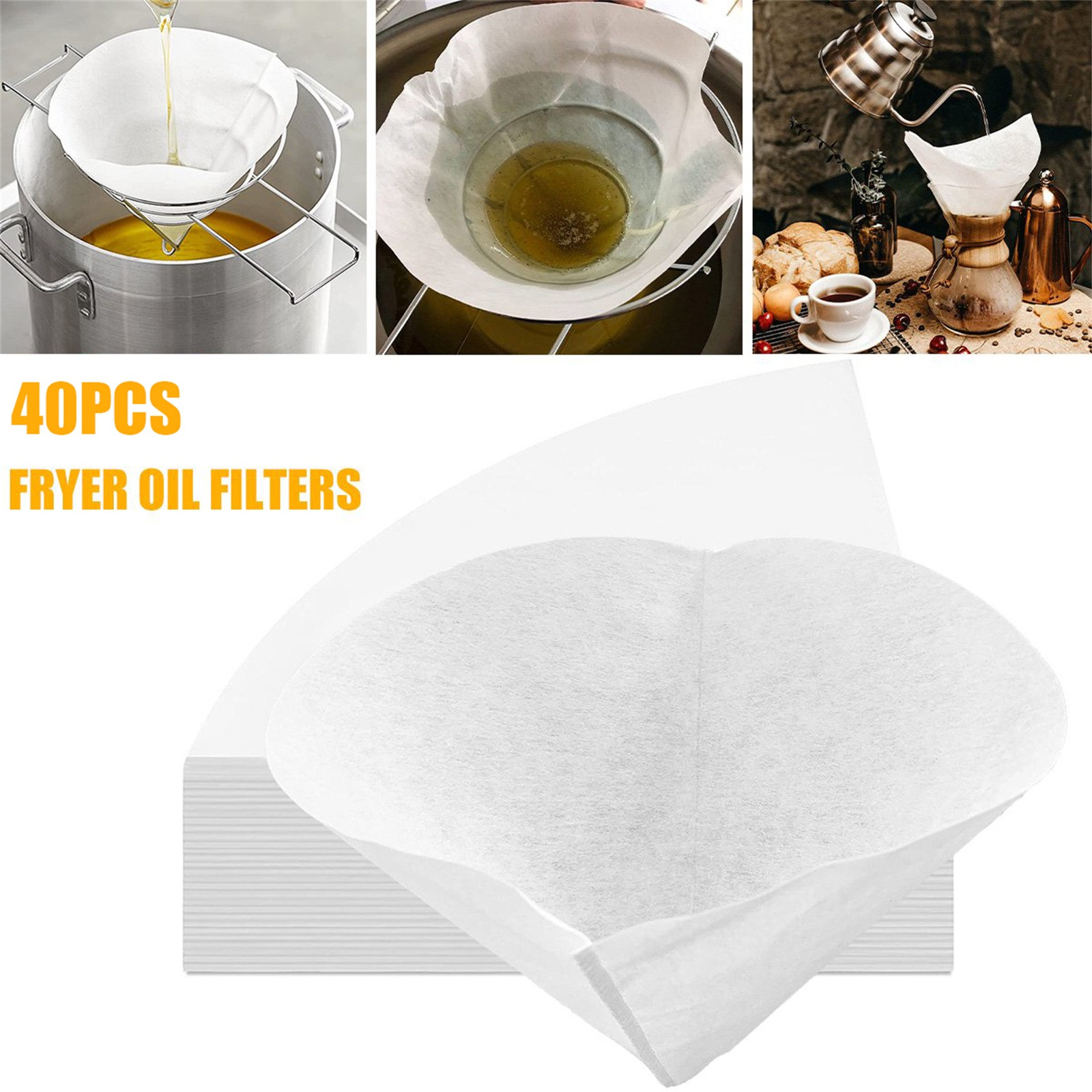 40 Stück Friteuse Ölfilter kegel Filter Vlies Filter kegel Speiseöl Filter kegel Filter küche Gaststätten Hotels Zubehör: Ursprünglich Titel