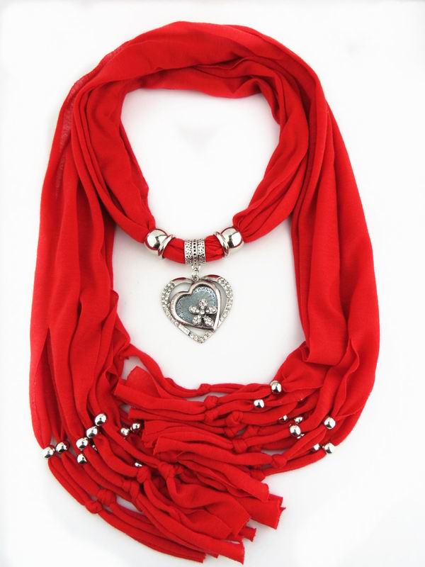 Kvinnor halsdukar halsband smycken hjärta ädelsten halsband hänge halsduk dam tofs halsdukar kvinnliga sjalar foulard femme: 5