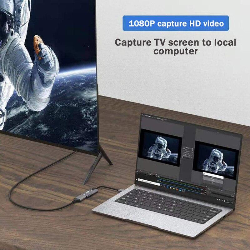 USB Audio Video capture card 4K/60Hz HDMI-compatible to USB 1080P USB 3.0 Screen Recorders Live recording box captures PD charge