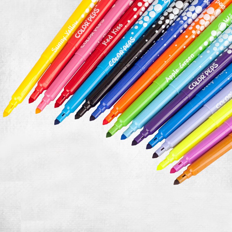 Maped Stationery set watercolor pen washable non-toxic children's painting brush 12/18/24/36 color pen