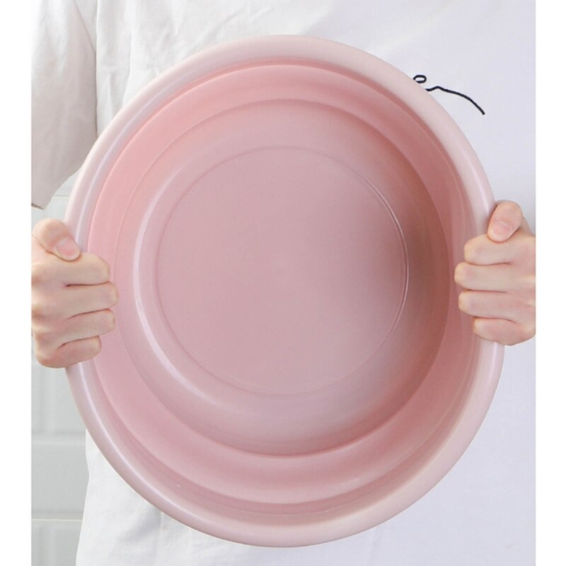 Collapsible Wash Basin Portable Folding Laundry Basket Foldable Storage Bucket