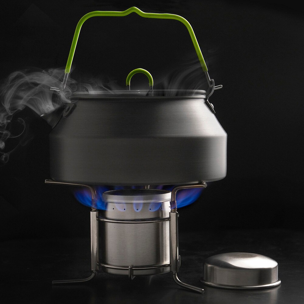 Camping Picnic Stove Alcohol Stove Camping Furnace Outdoor Stainless Steel Liquid Alcohol Stove Portable Liquid Burner