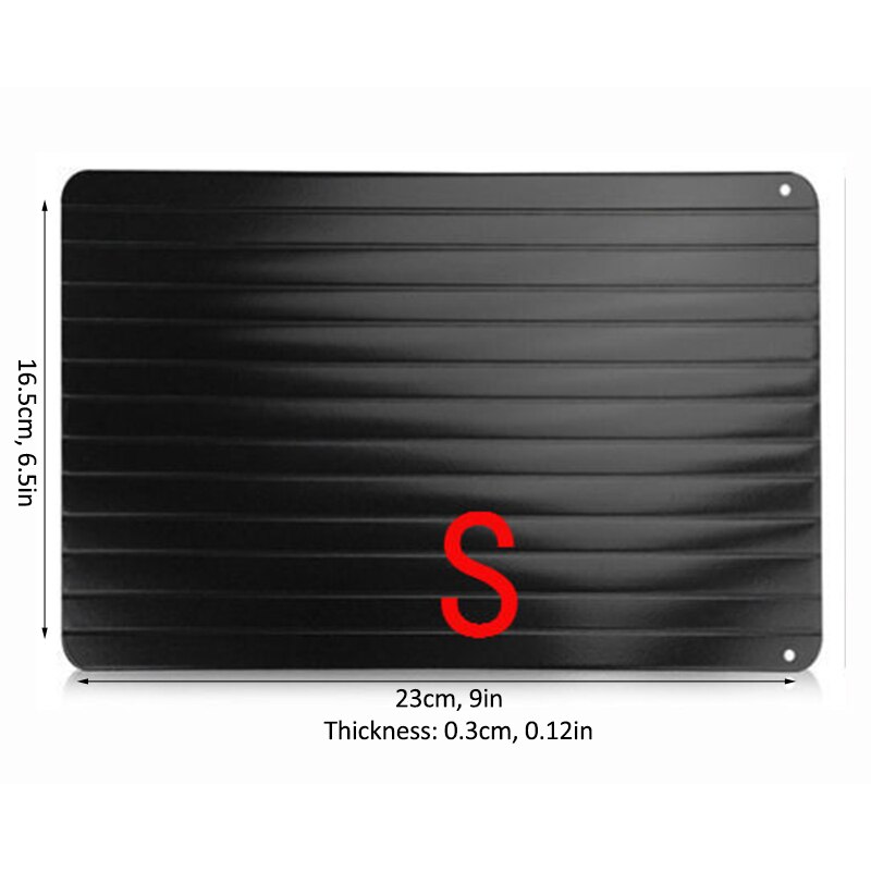 Premium Large High Density Aviation Aluminium Meat Fast Defrosting Tray For Kitchen Frozen Foods: S-3mm