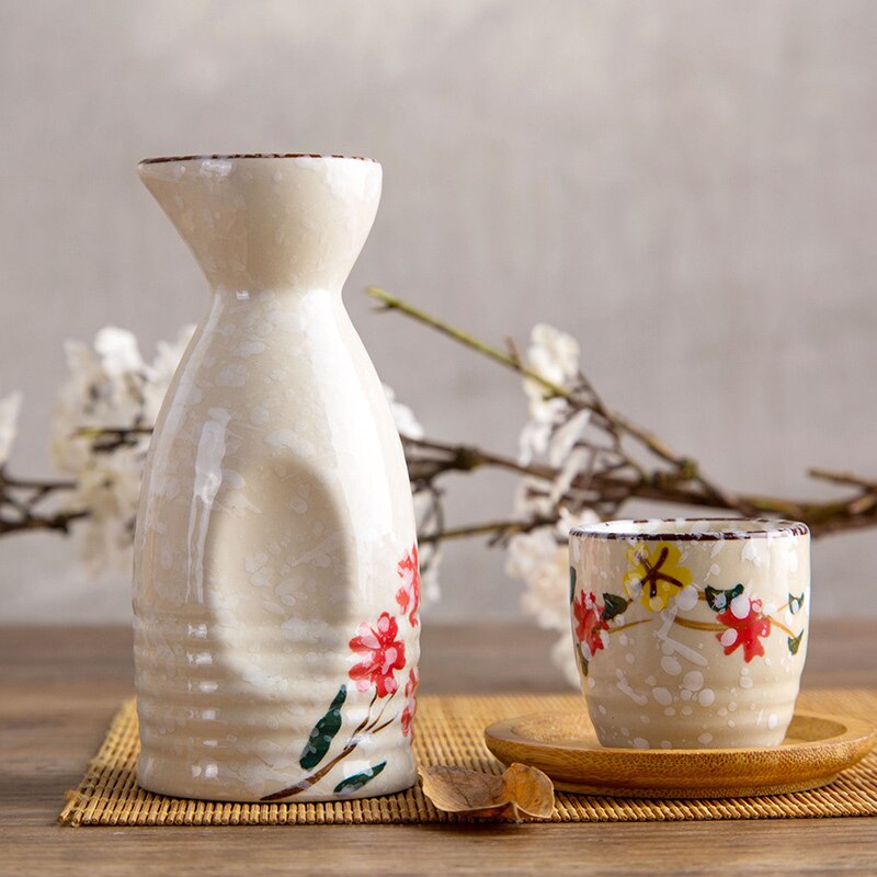 Maison japonaise en céramique blanc verre à vin blanc verre clair maison rétro petite tasse sans main pot blanc clair pot à vin