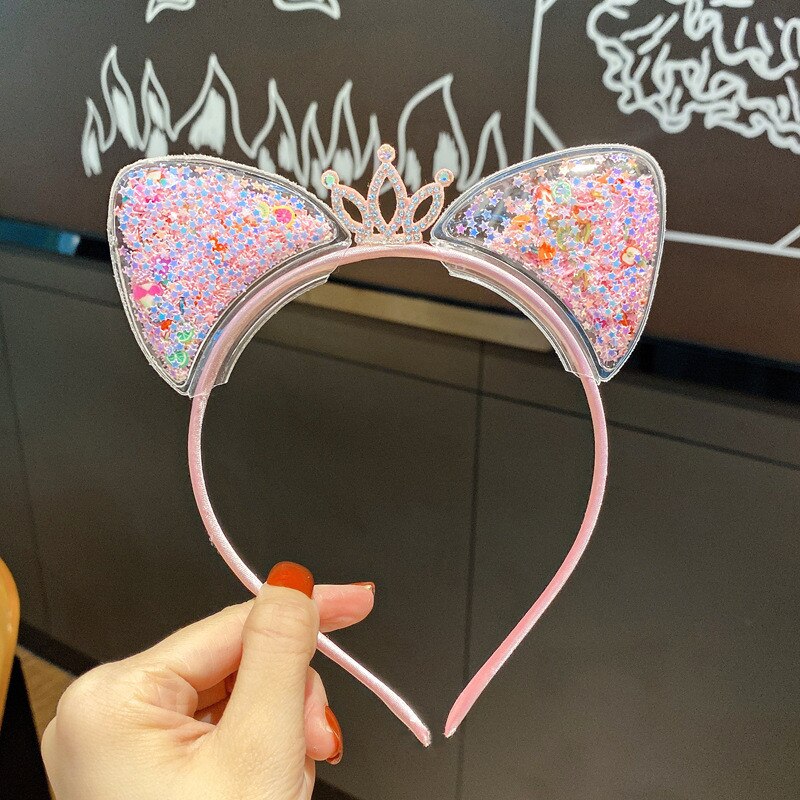 1Pcs Leuke Kat Oren Hoofdband Baby Meisjes Haarband Koreaanse Kinderen Prinses Kids Haarband Props Party Meisjes Haar accessoires: 10