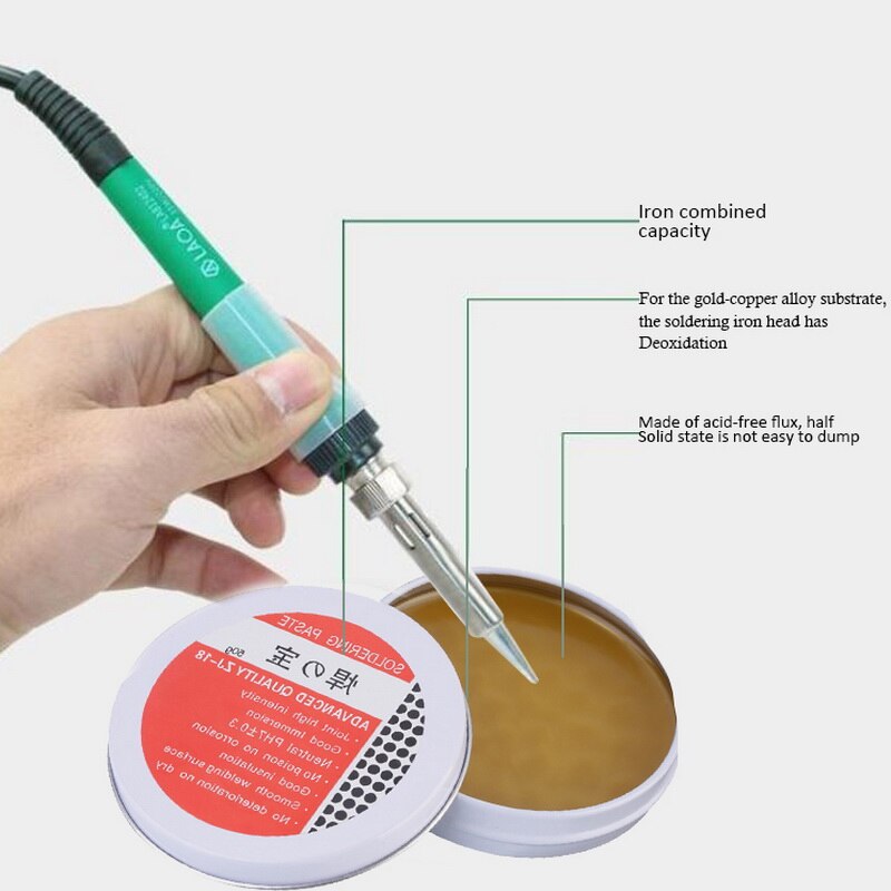 Soldering Paste Mild Rosin Environmental Soldering Paste Flux PCB IC Parts Welding Soldering Gel Tool for Metalworking