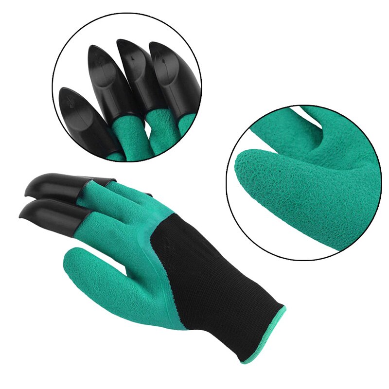 3 Pcs Mini Shovel Rake Garden Plant Tool / 1 Pair Garden Genie Gloves Set Tools Kit TI99