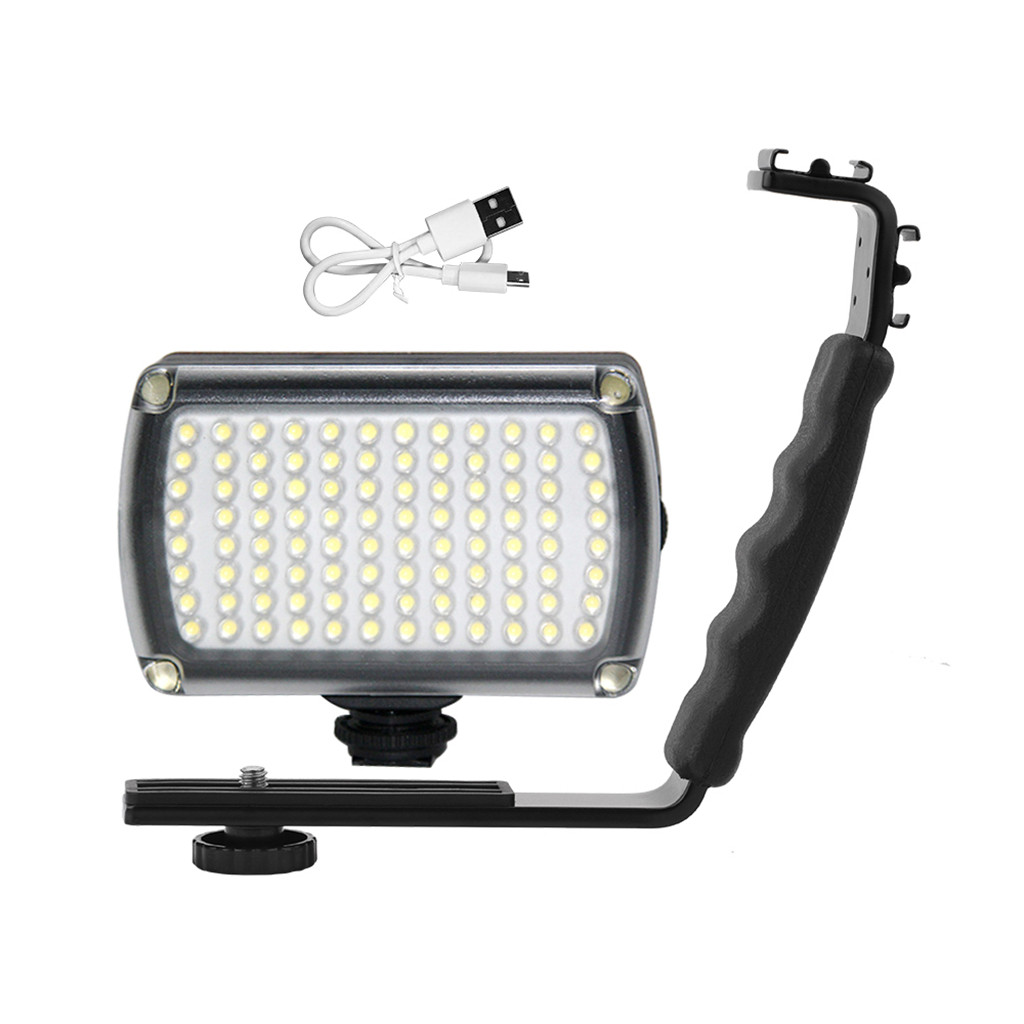 L Vormige Handvat Houder Voor Dji Om 5/4/Osmo Mobiele 3/2 Stabilisator Statief Verlengstuk Led Video licht Mount Microfoon Beugel: YELLOW