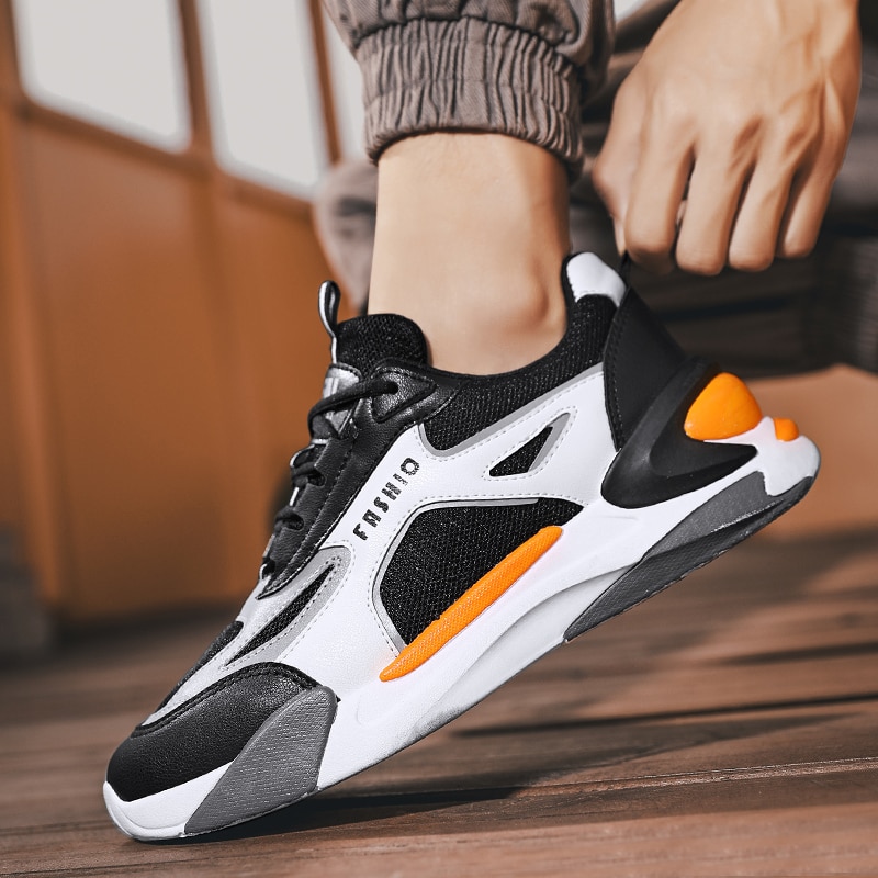 Lette løbesko åndbare mænd sneakers forår udendørs sko mænd behagelige dæmpende mesh fritidssko til par